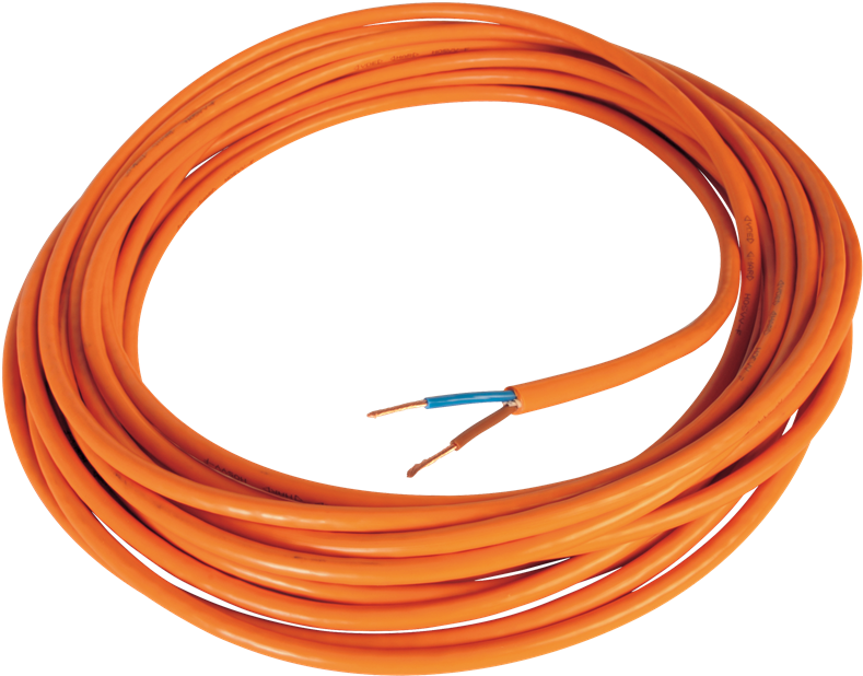 A Close-up Of An Orange Cable