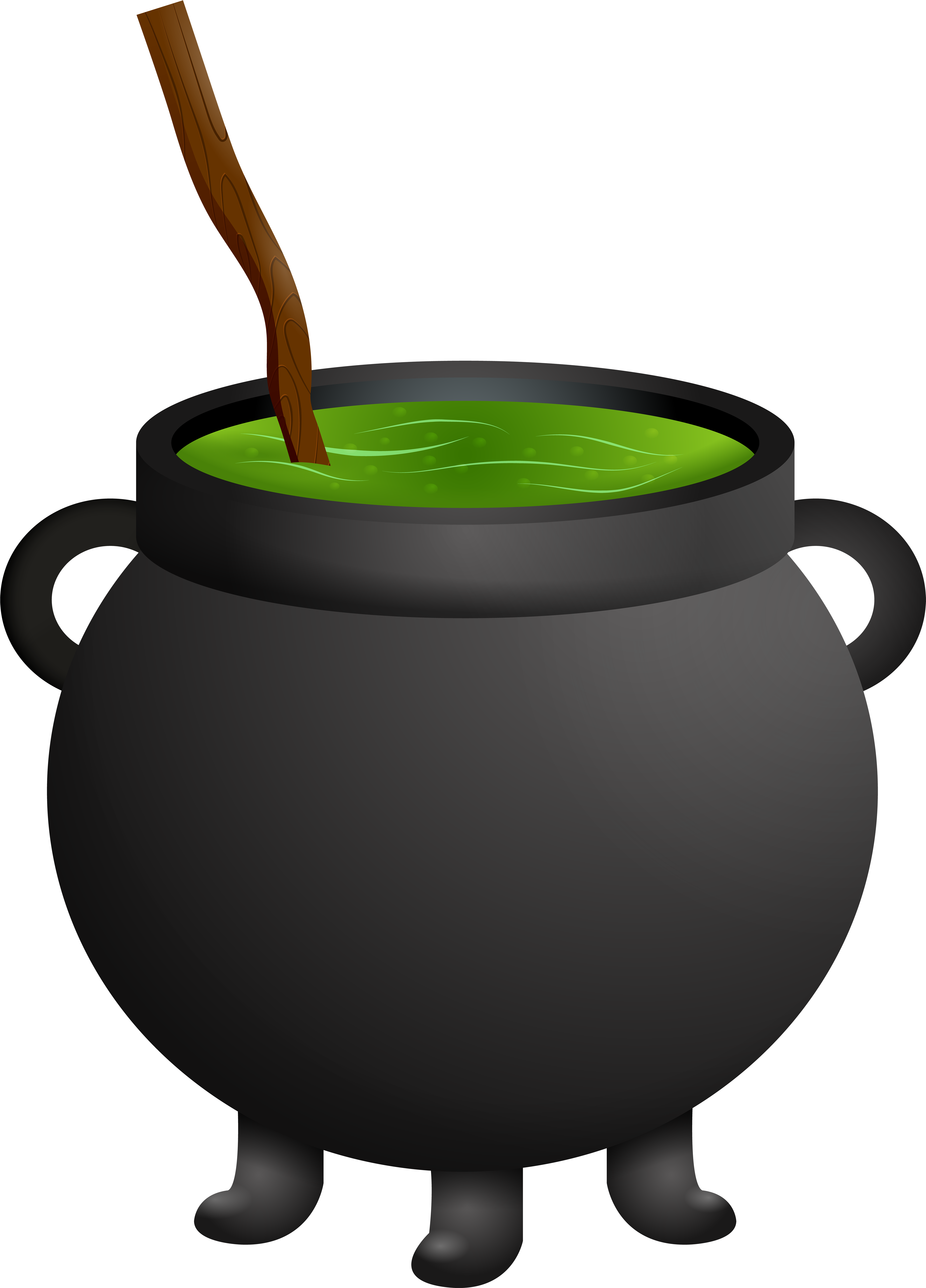 A Cauldron With Green Liquid