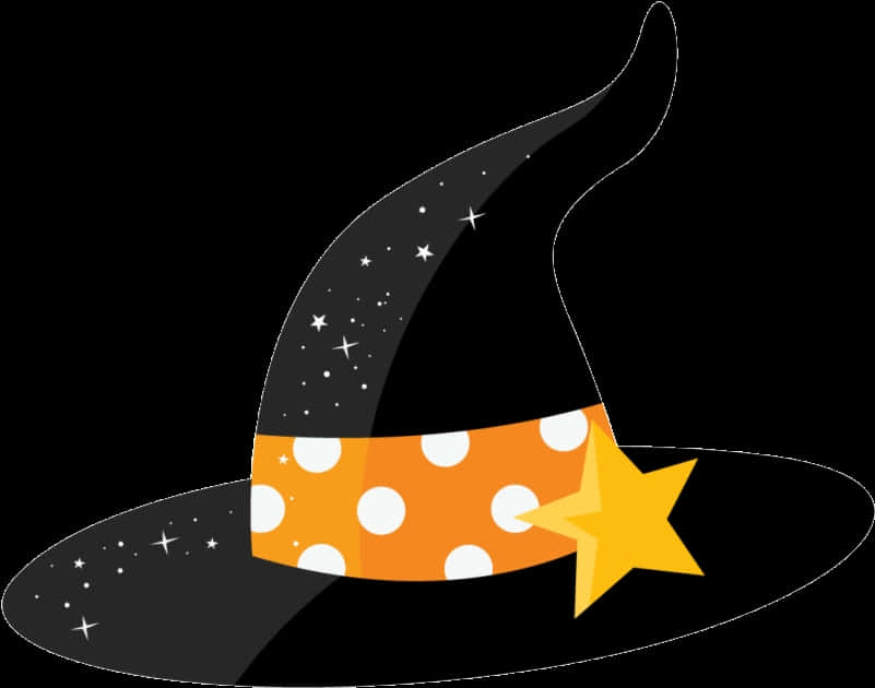 Witch Hat With Yellow Star