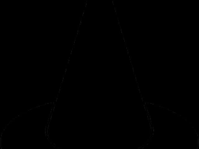 A Black Cone With A Black Background