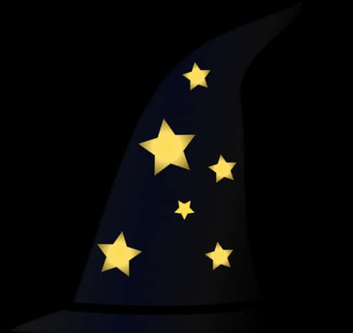 Black Witch Hat With Stars