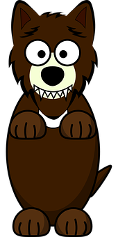 A Cartoon Of A Brown Bear