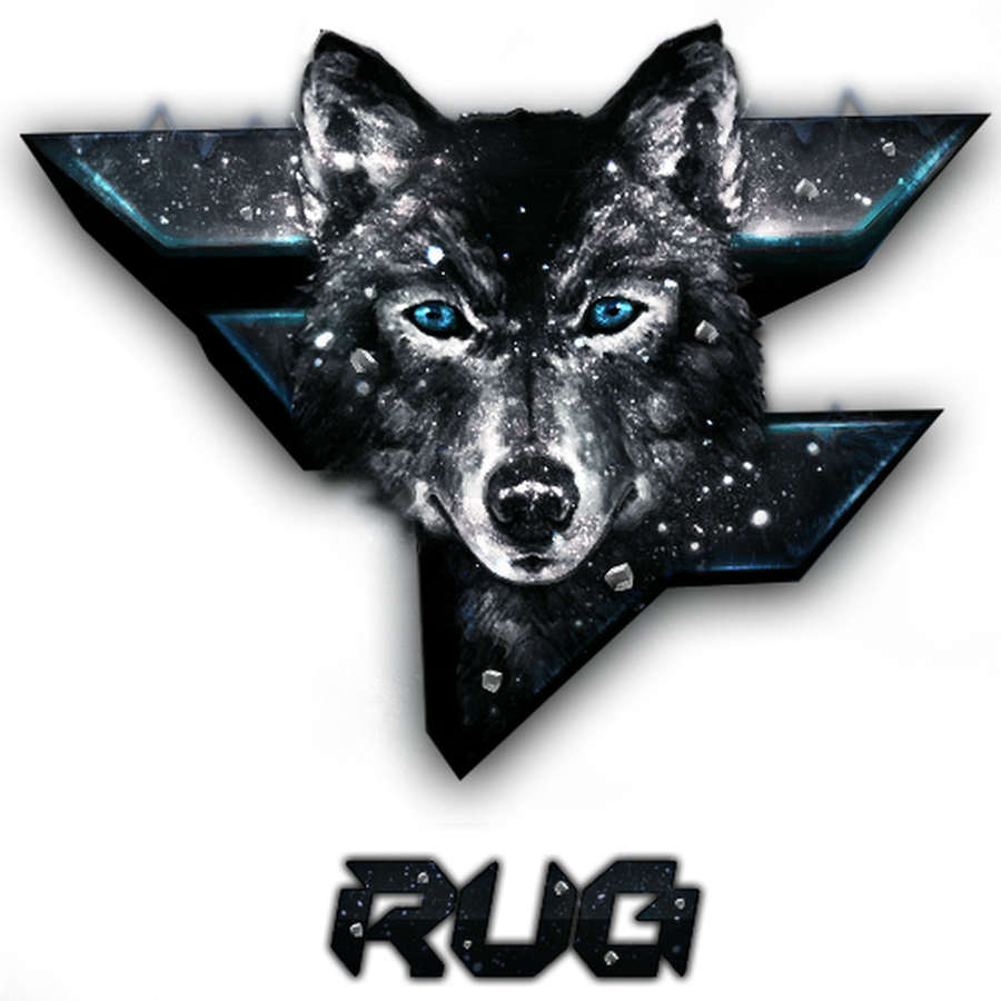 A Wolf With Blue Eyes And A Triangle