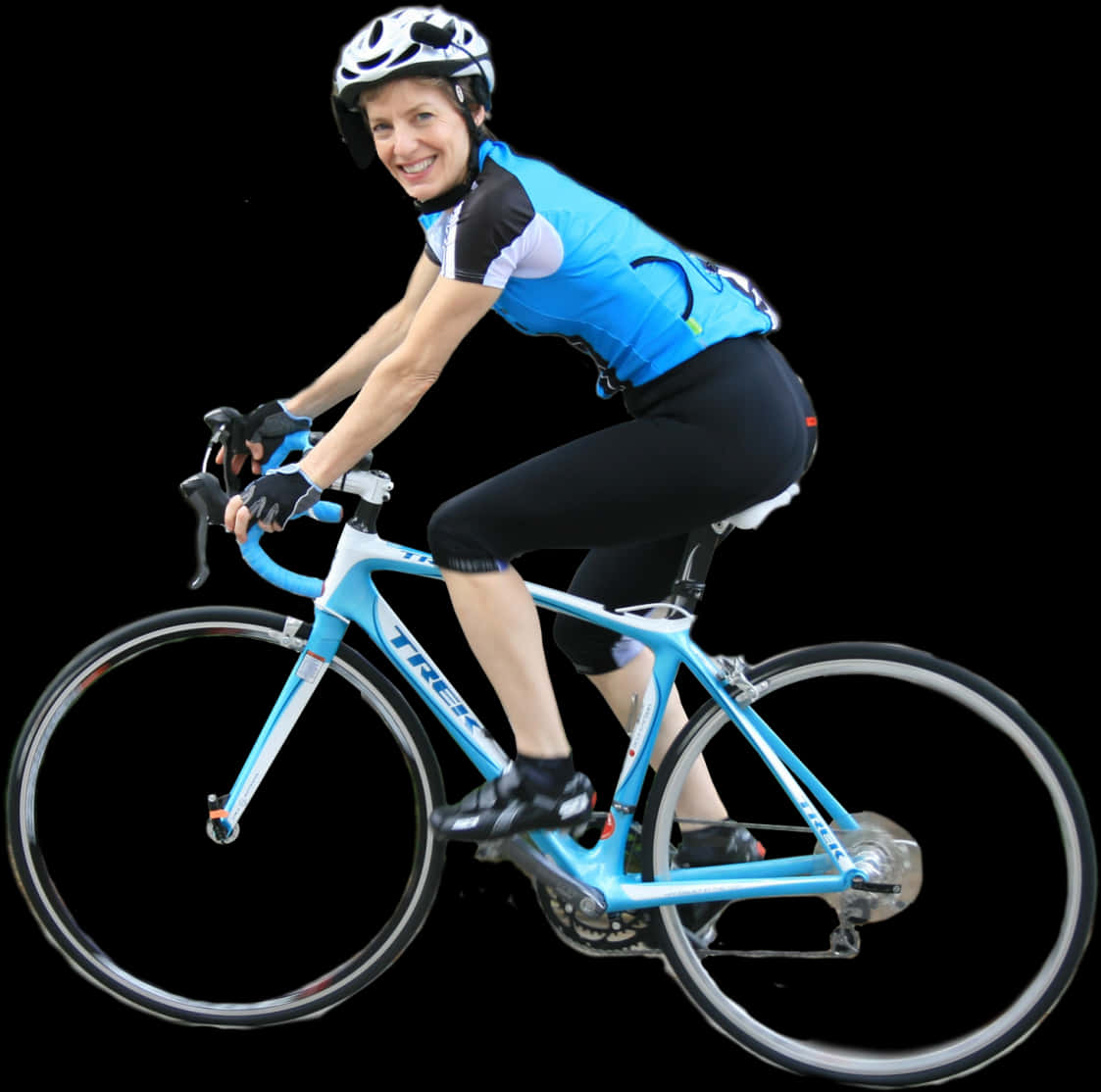 Woman On Bicycle Png Image - Bike Riding Transparent Background, Png Download