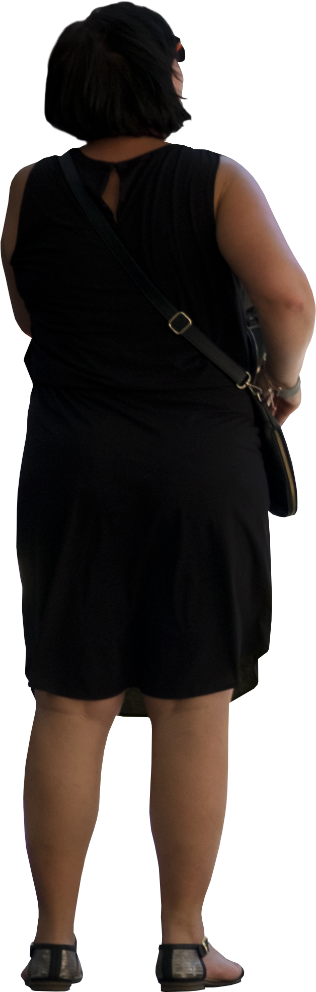 Woman Stand Back Png, Transparent Png