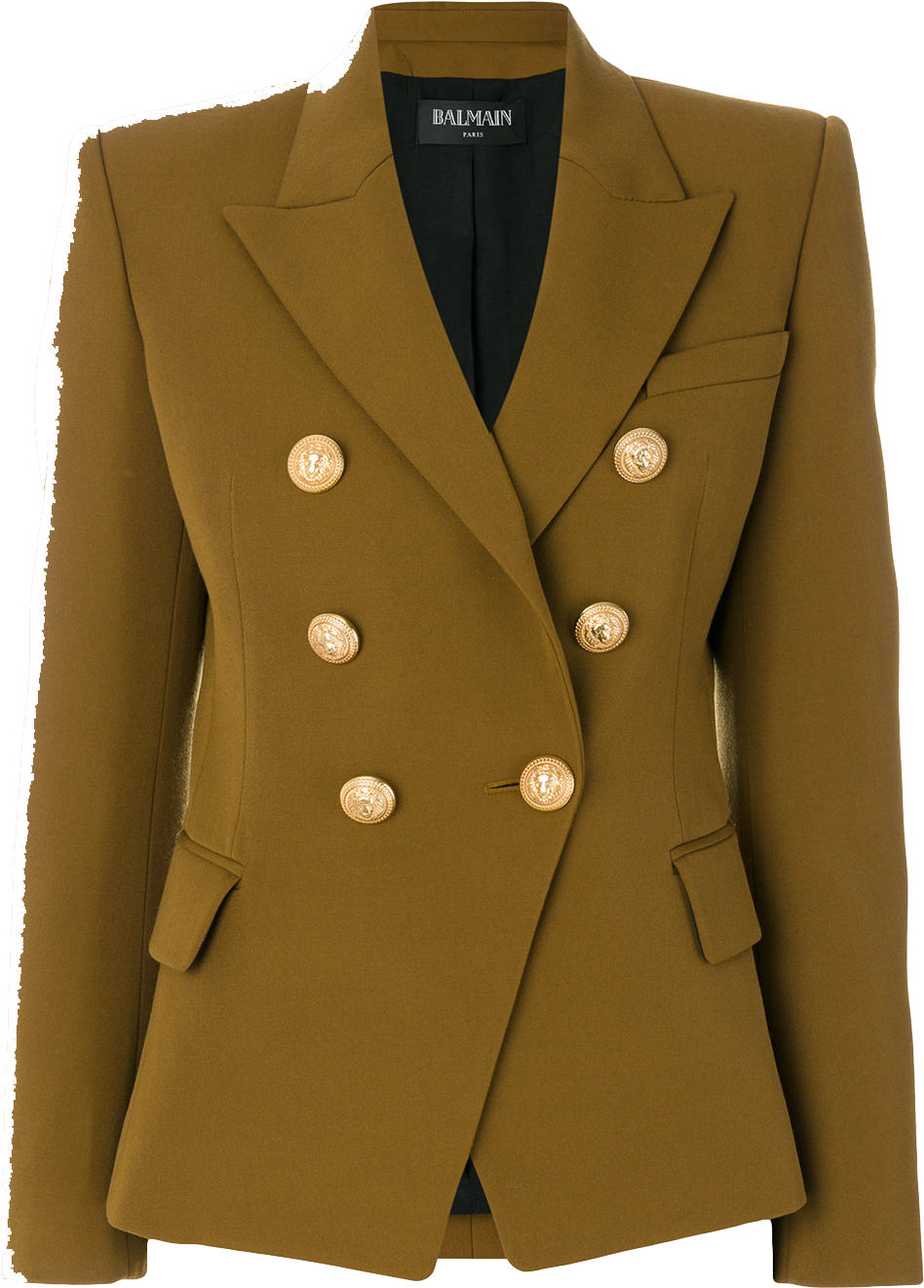 A Brown Jacket With Gold Buttons