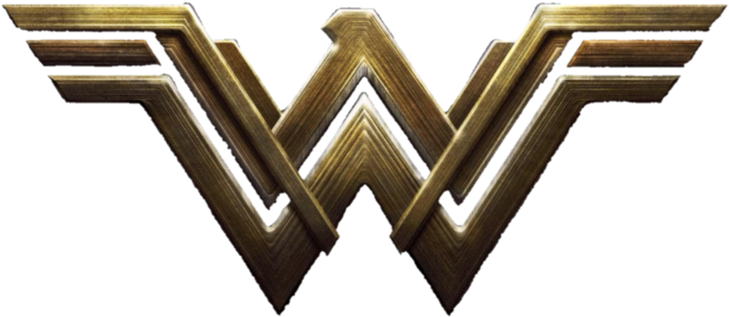 A Gold Letter W With A Black Background