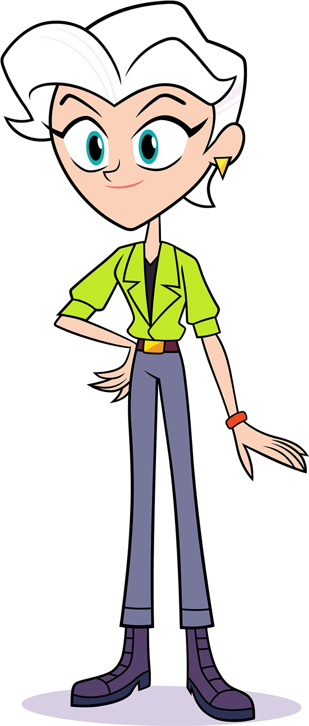 Cartoon Character With Hands On Hips