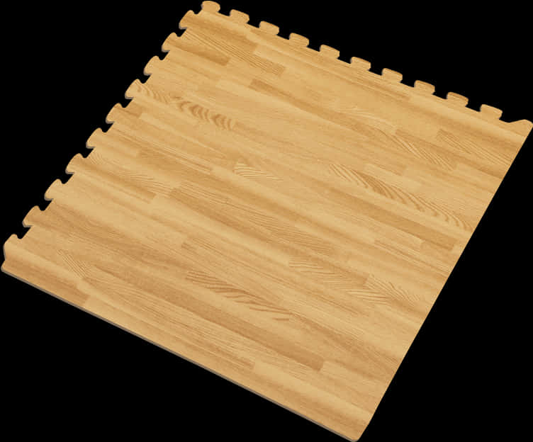 A Wooden Floor Mat With A Black Background