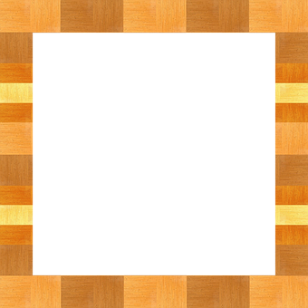 A Black Square In A Wood Frame