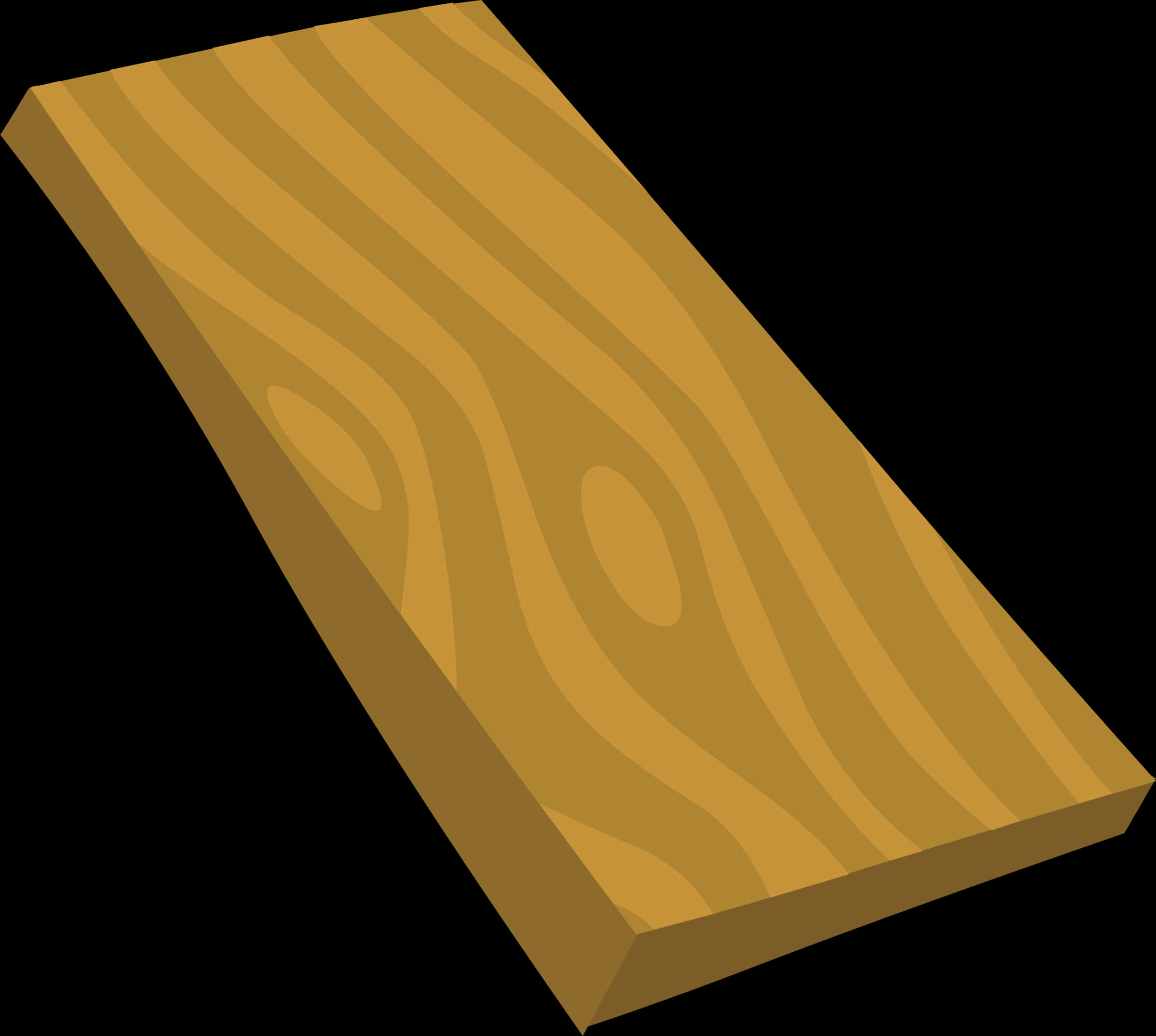 A Piece Of Wood With A Black Background