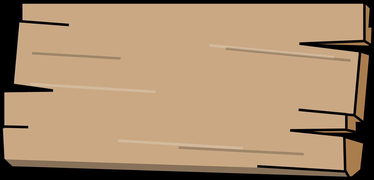 A Brown Rectangle With Black Lines