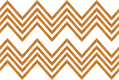 A Black And Orange Zigzag Pattern
