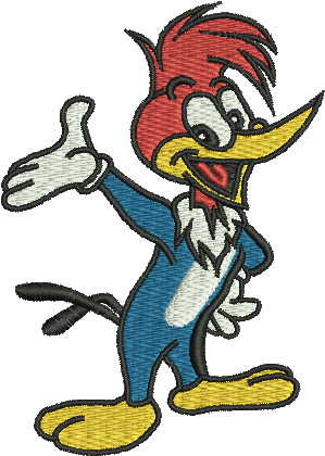 A Cartoon Character With A Red Beak And A Yellow Beak