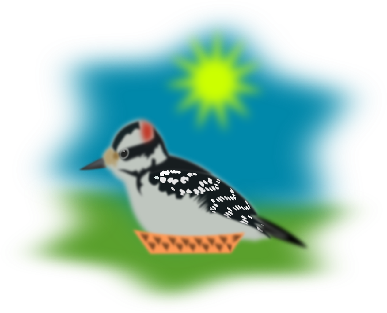 A Bird Sitting On A Bowl