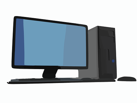 A Computer Monitor And Tower