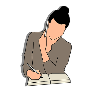 A Person Holding A Pen And Writing On A Book