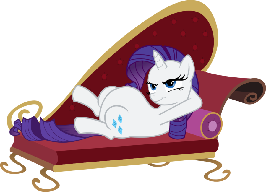 Cartoon Of A Unicorn Lying On A Couch