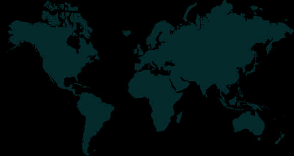 Light Blue World Map