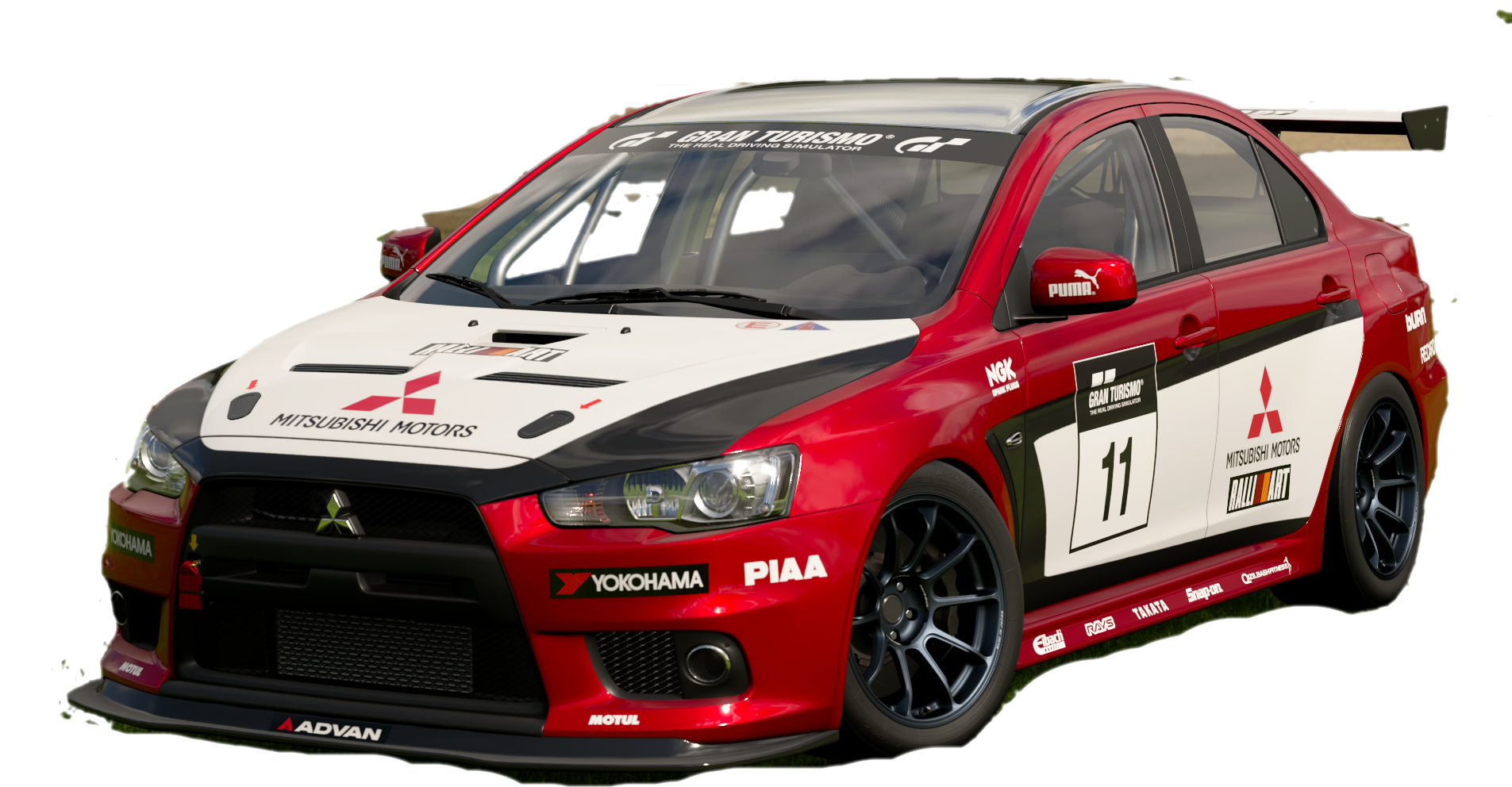 A Red And White Race Car