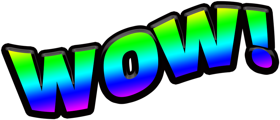 A Colorful Text With Black Background