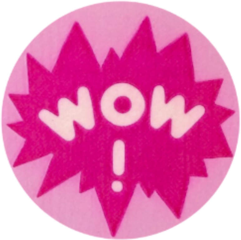 A Pink And White Logo