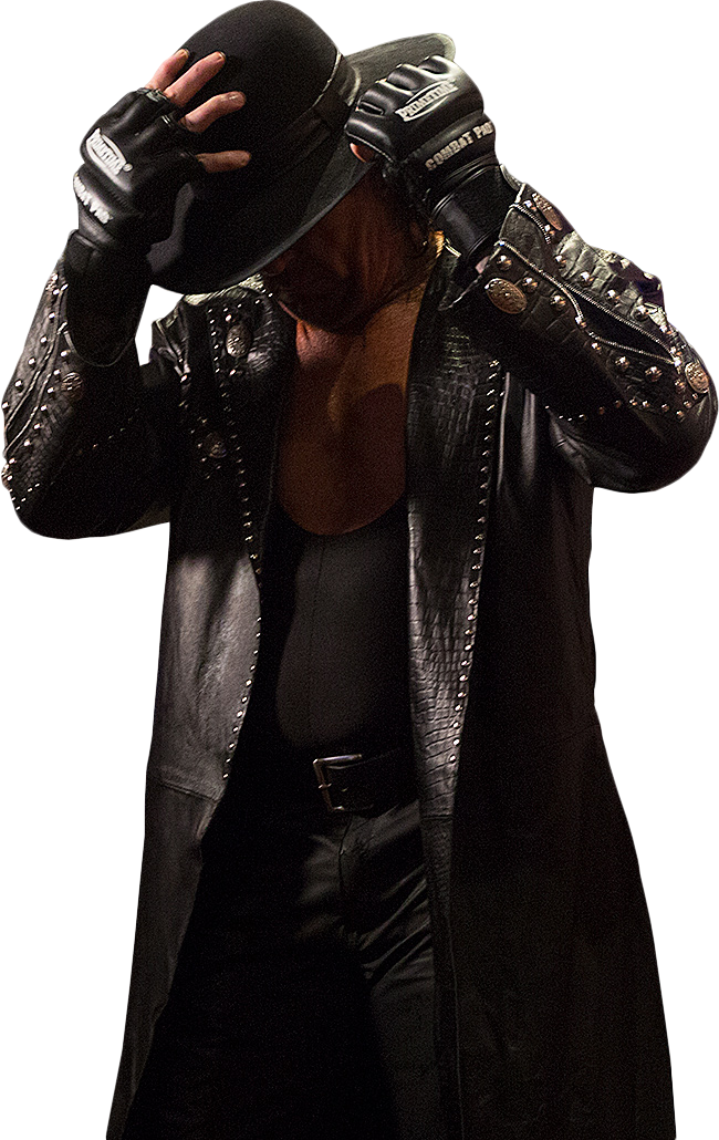 A Man In A Leather Jacket And Hat
