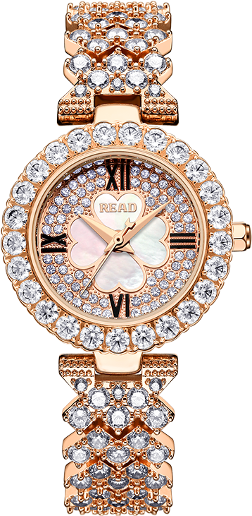 A Gold Watch With Diamonds