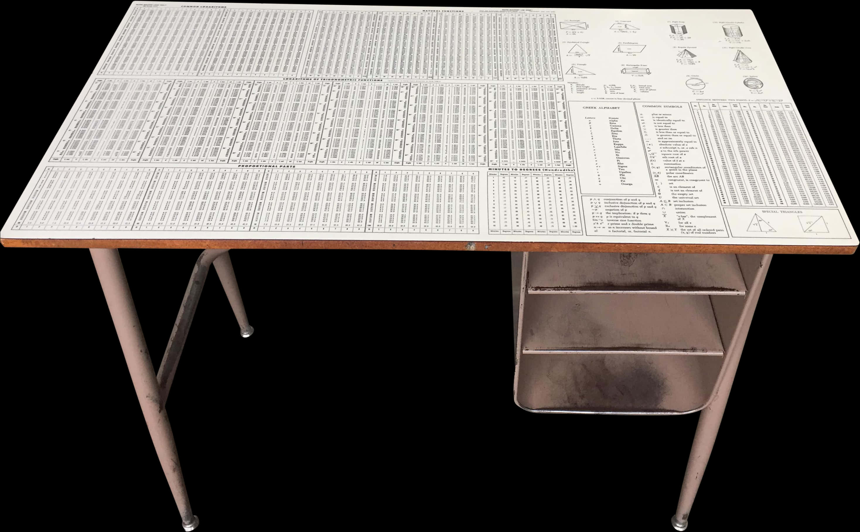 A Table With A Sheet Of Paper On It