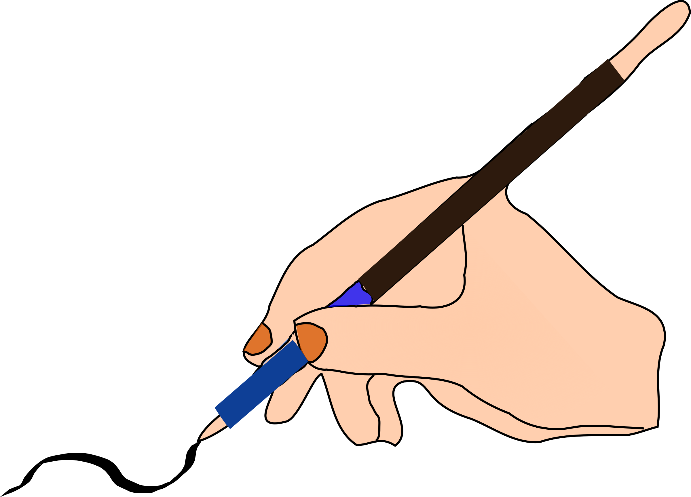 Writing Hand Png 2400 X 1727