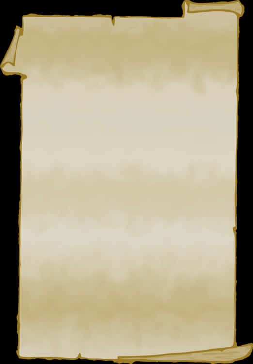 A Blank Parchment With A Black Border