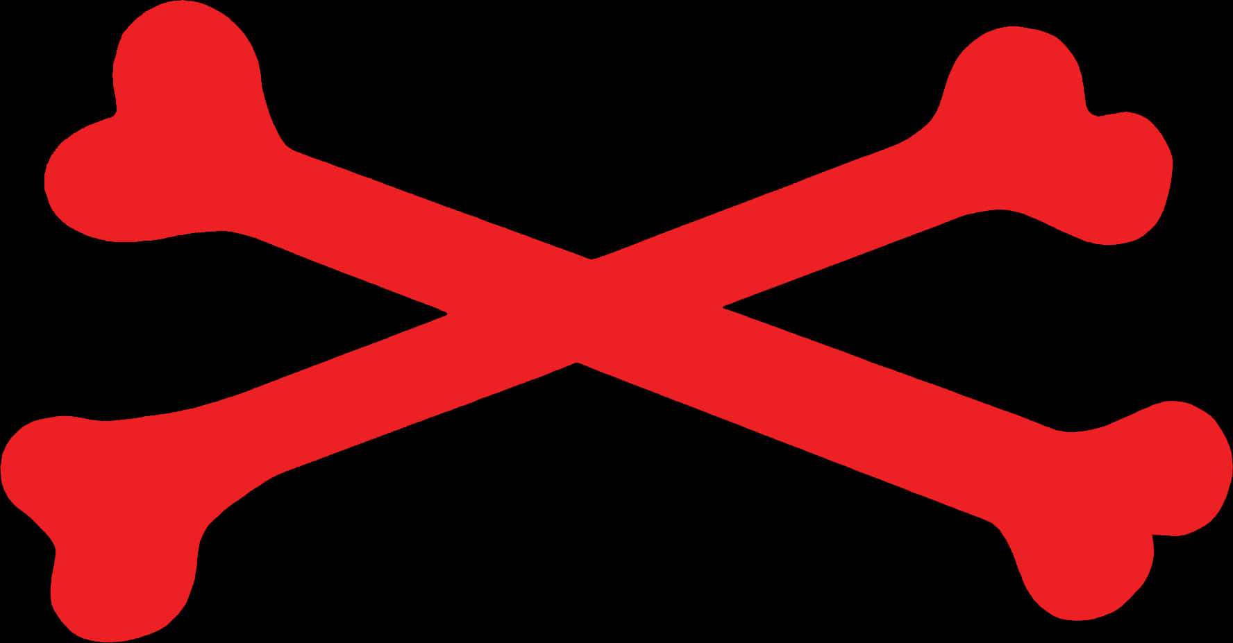 A Red X On A Black Background