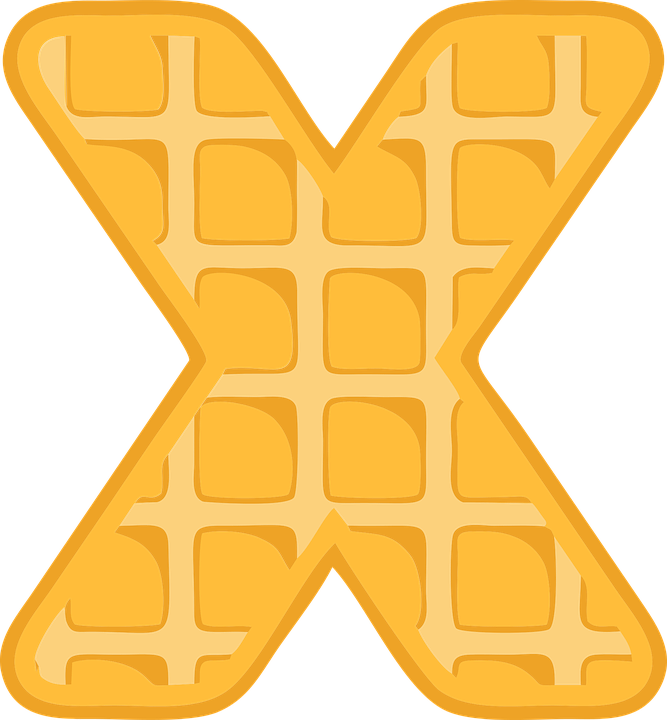 A Letter X Of Waffles