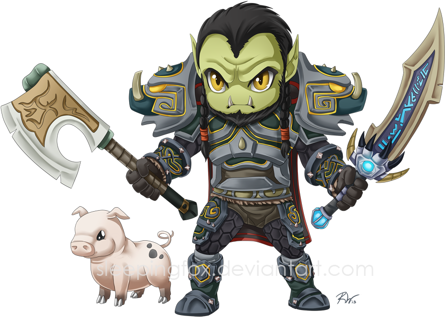 Xallion In His Wow Incarnation - World Of Warcraft Orc Boss, Hd Png Download