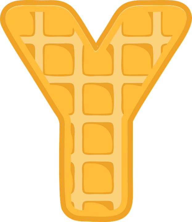 A Letter Y Made Of Waffles