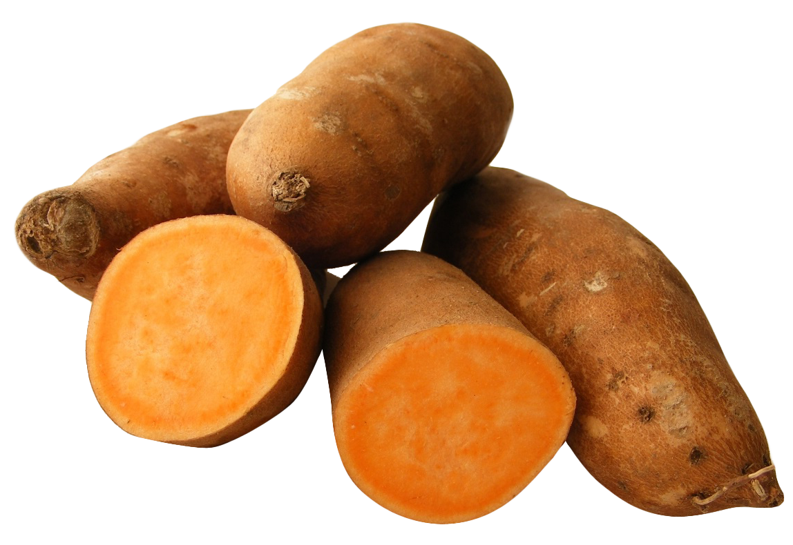 A Pile Of Potatoes With A Cut In Half