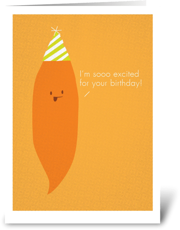 A Carrot With A Party Hat