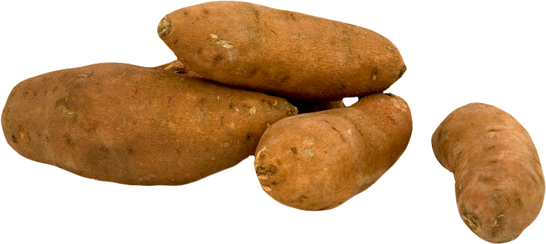A Pile Of Brown Potatoes