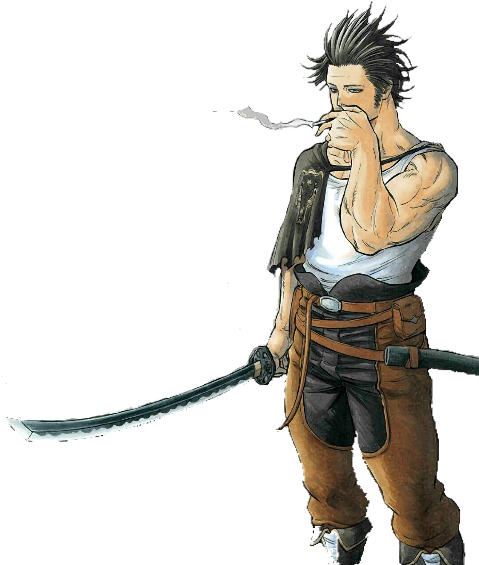 A Cartoon Of A Man Holding A Sword