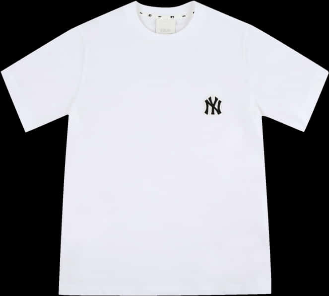 A White T-shirt With A Logo On It