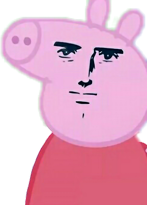 A Cartoon Of A Man With A Pig Head