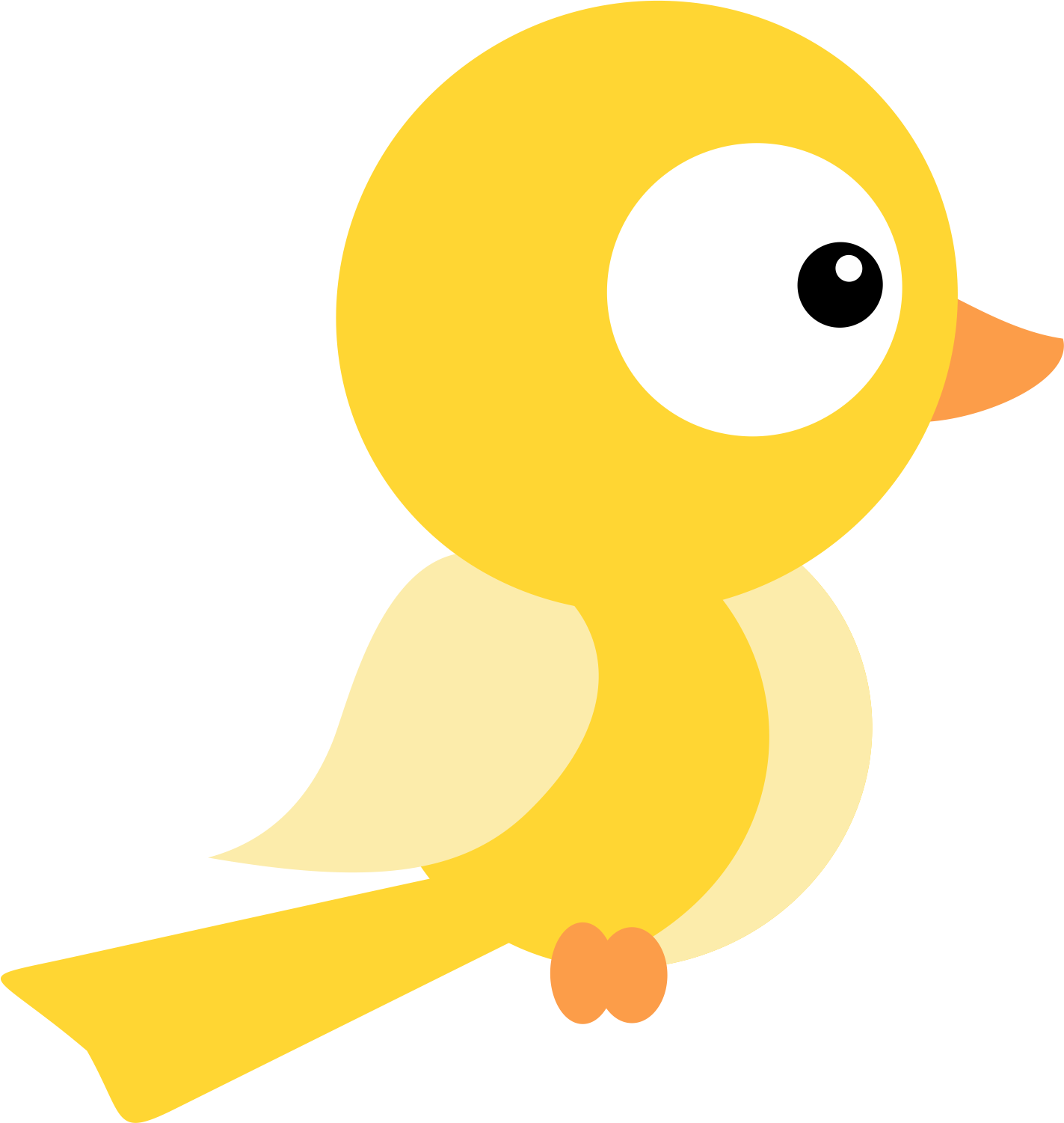 Yellow Bird PNG