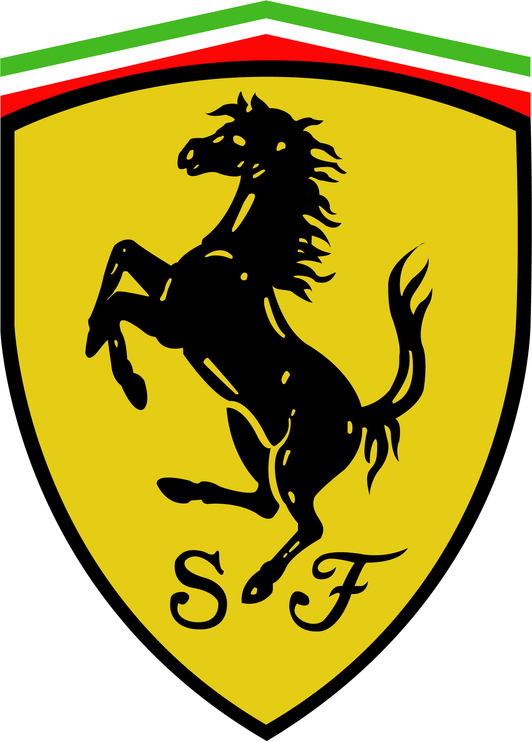 A Black Horse On A Yellow Shield