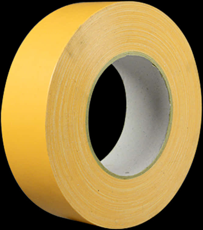 A Roll Of Yellow Tape