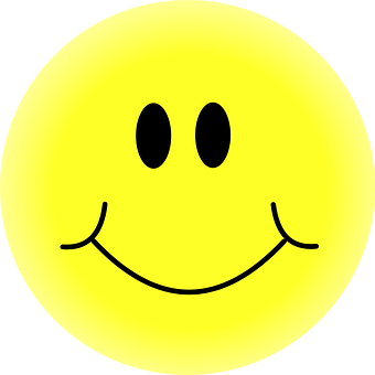 A Yellow Smiley Face With Black Lines