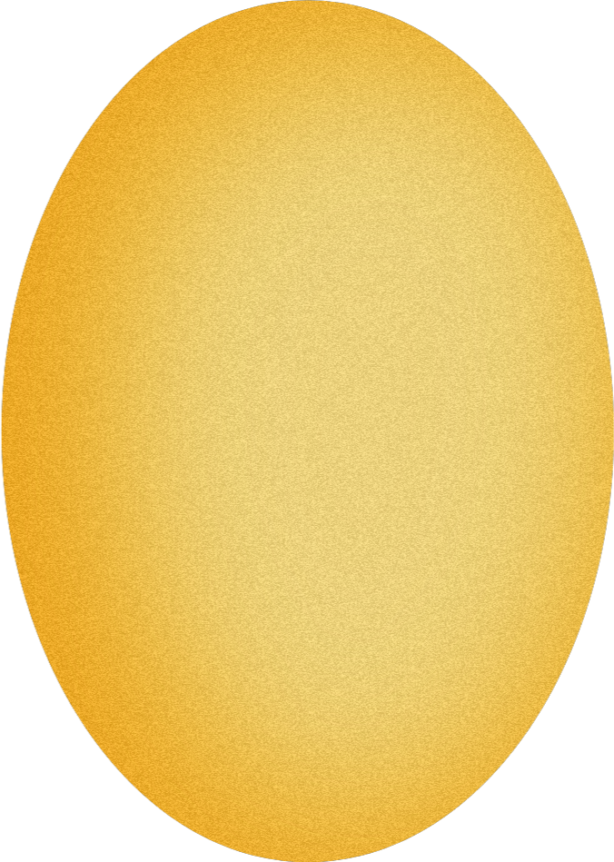 A Yellow Oval Object With Black Background