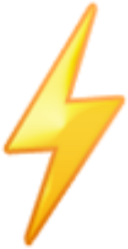 A Yellow Lightning Bolt On A Black Background