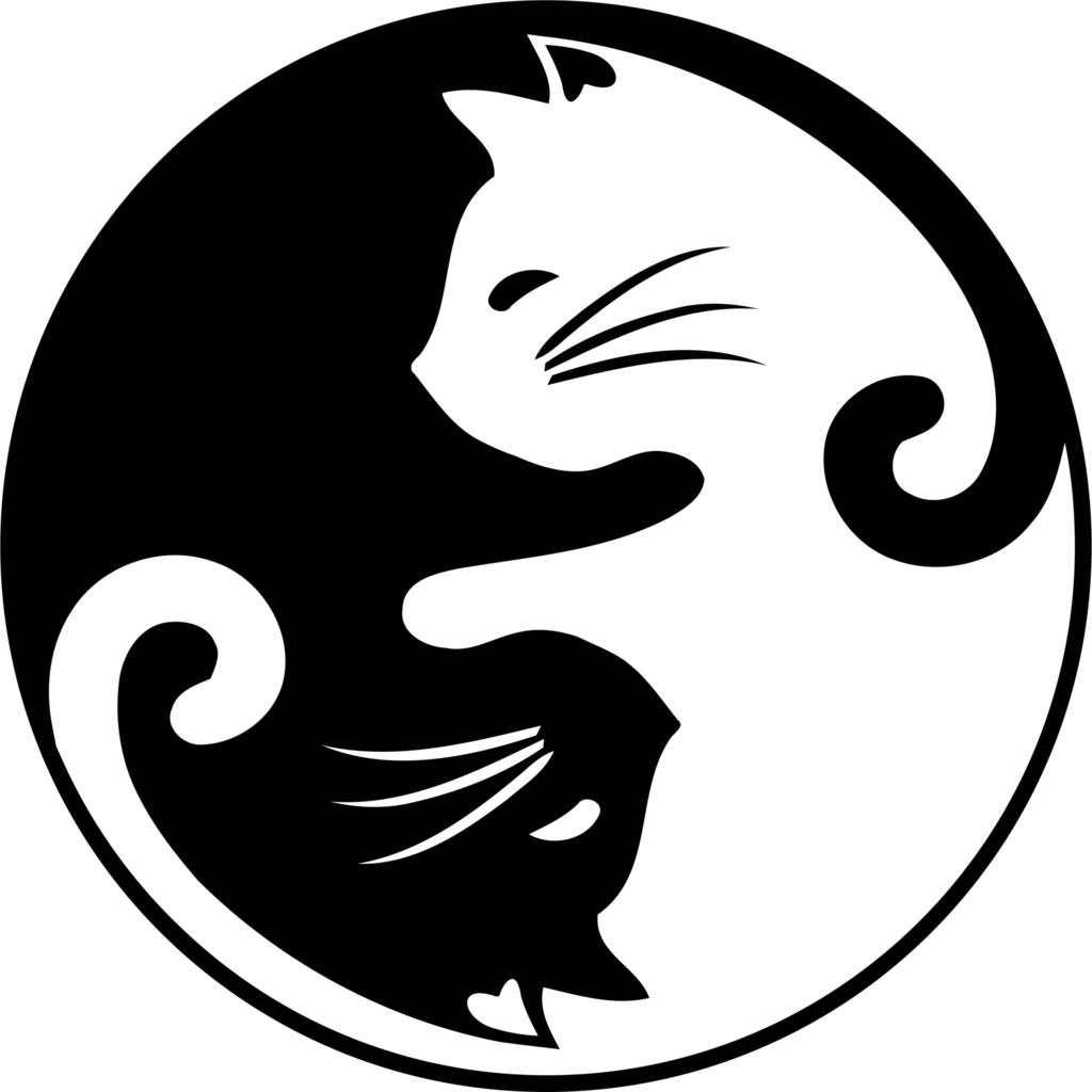 A Black And White Cat Logo
