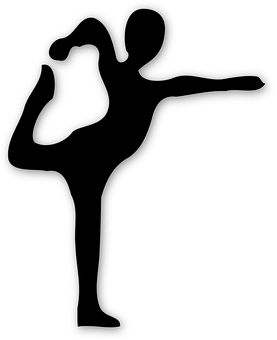 A Silhouette Of A Person Dancing