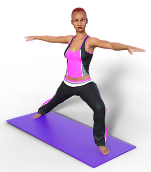 A Woman In A Yoga Pose
